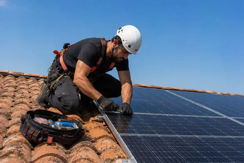 Maintenance et monitoring de panneaux solaires à Sain-Bel